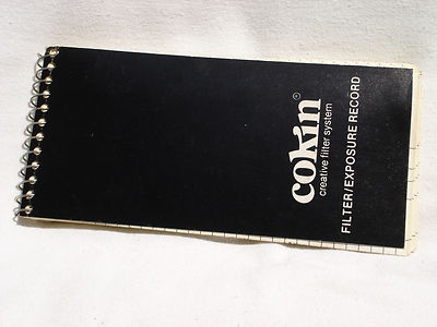 Vintage Unused COKIN Creative Filter System Filter / Exposure Record Notepad