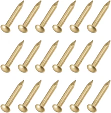 METALLIXITY Small Nails (2X15Mm) 50Pcs, Brass Tiny Hardware Nails - for Househol