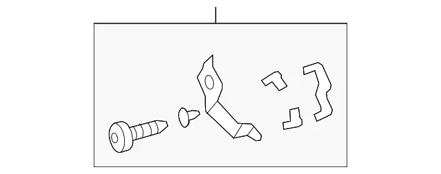 Mercedes-Benz M-Class W163 Right HVAC Recirculation Door Actuator Lever - Image 2 of 4
