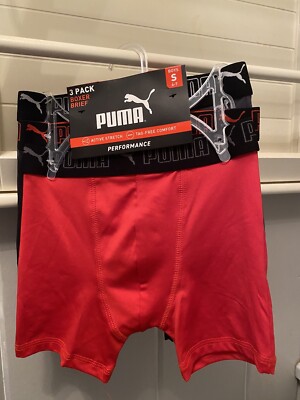 PUMA Boys Or Child Performance Boxer Brief (3 Pack) New, S (6-7