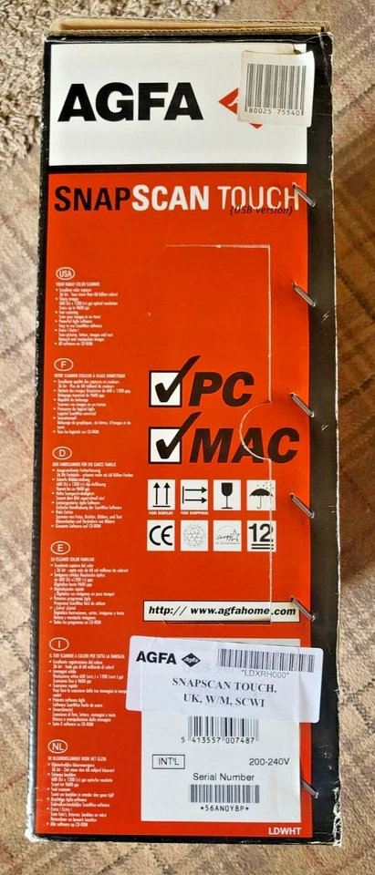 AGFA Snap Scan Touch USB Version PC/MAC FREE POSTAGE - Image 4 of 4