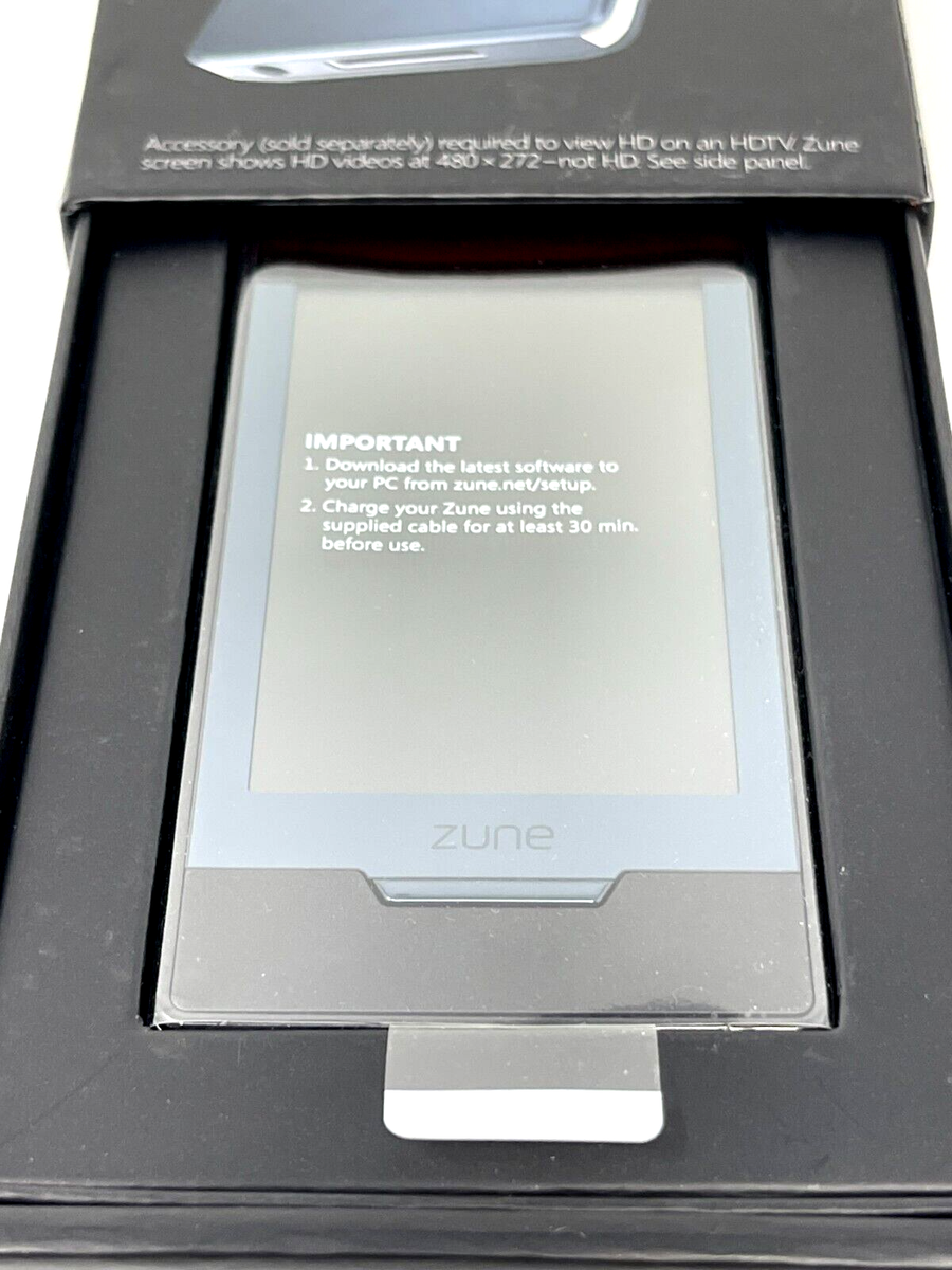 Microsoft Zune HD 16GB Black Digital Media AAC WMA WAV MP3