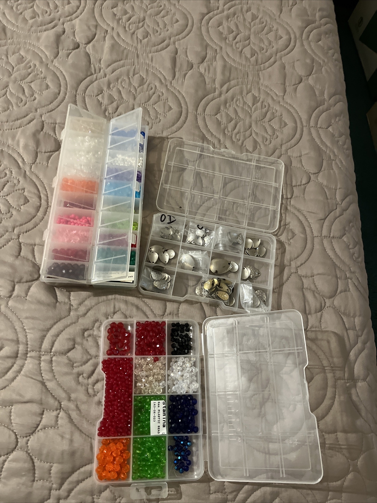 Lot Bundle Fishing Lure Making Supplies Blades Beads eBay