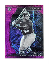 2022 Panini Chronicles Titan Purple Mojo #15 Juan Yepez /99 RC Rookie Cardinals