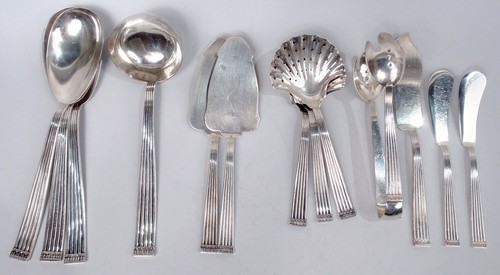 Buccellati Rigato Dinner Lunch Set Flatware Service Italian Sterling Silver - Picture 2 of 6