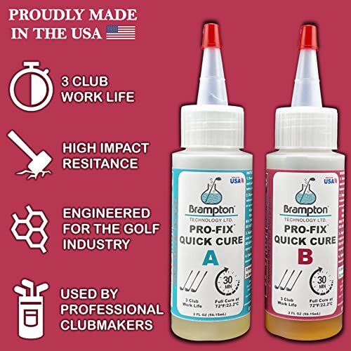 Epoxy PROFIX 5&15 Quick Cure Golf Club Repair Grip Remove Heads