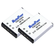 2x BATTERIES for CASIO NP-70 Exilim Zoom EX-Z150 EX-Z155 EX-Z250 BATTERY X 2
