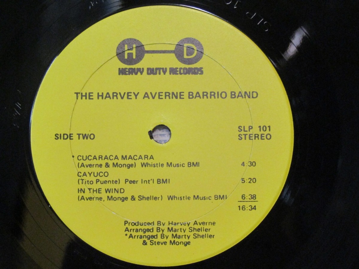 USオリジLPThe Harvey Averne Barrio Band ラテン Latin LP The Harvey Averne Barrio Band on HEAVY DUTY RECORDS