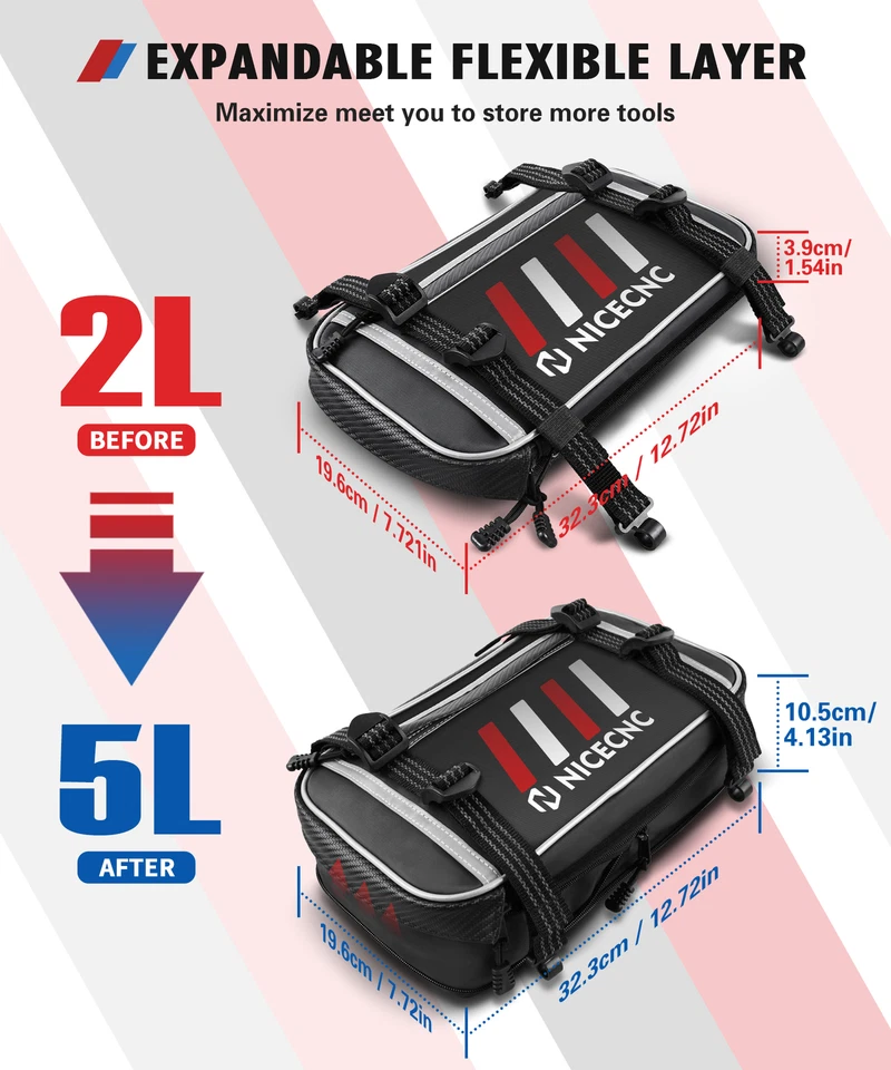 Dirt Bike Front Fender Bag Tool Luggage For KTM SX 250 350 125 300 450 XC F Foto 4 de 4