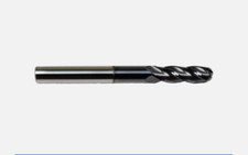 1/2"  3" Solid Carbide End Mill   4 Flute Ball Nose   TiAlN Coated CNC USA