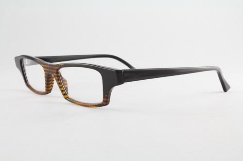 Rare Authentic Theo Moser 13 47mm Black Brown Frames Glasses Belgium - Picture 2 of 5