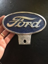 Ford License Plate Topper Frame Patina Metal Collector Auto Car Truck F150 Gift