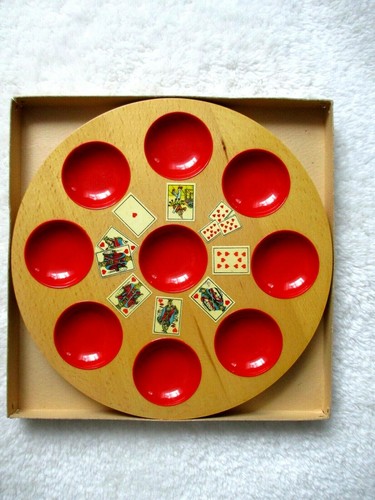 Pochbrett Sammler Pochspiel Original aus Holz Im Originalkarton mit Anleitung - Bild 2 von 3