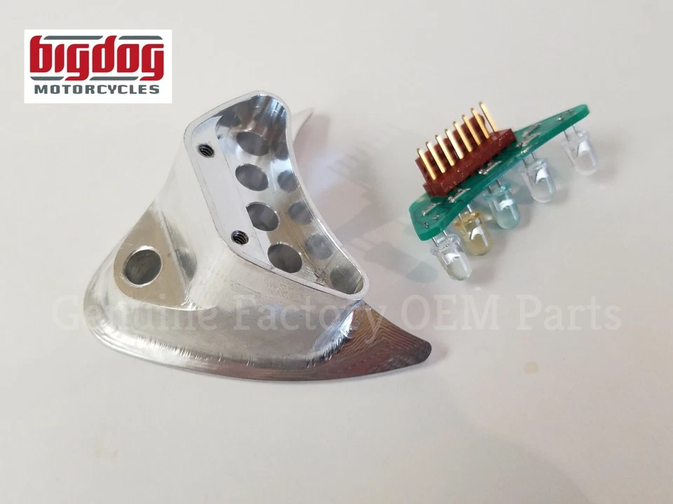 Anunciador de tablero LED pulido Big Dog 8 PIN Mastín Pitbull Husky Foto 3 de 3