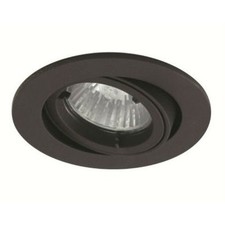 Ansell ATLVOG/IP44/B Black IP44 Eyeball Downlight GU10 (Mains)