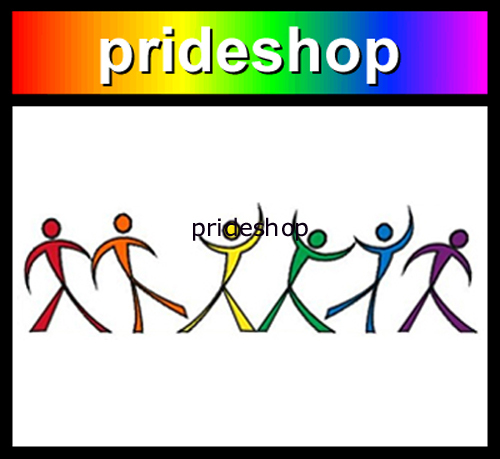 Rainbow Dancers Clear Back Adhesive Sticker Fade Resistant Gay Pride #711 - Picture 1 of 2