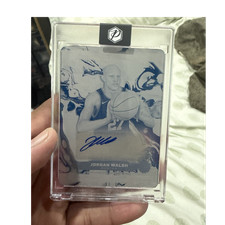 2024 Topps Motif Jordan Walsh Cyan Printing Plate Auto 1/1 ADA-JOW Celtics