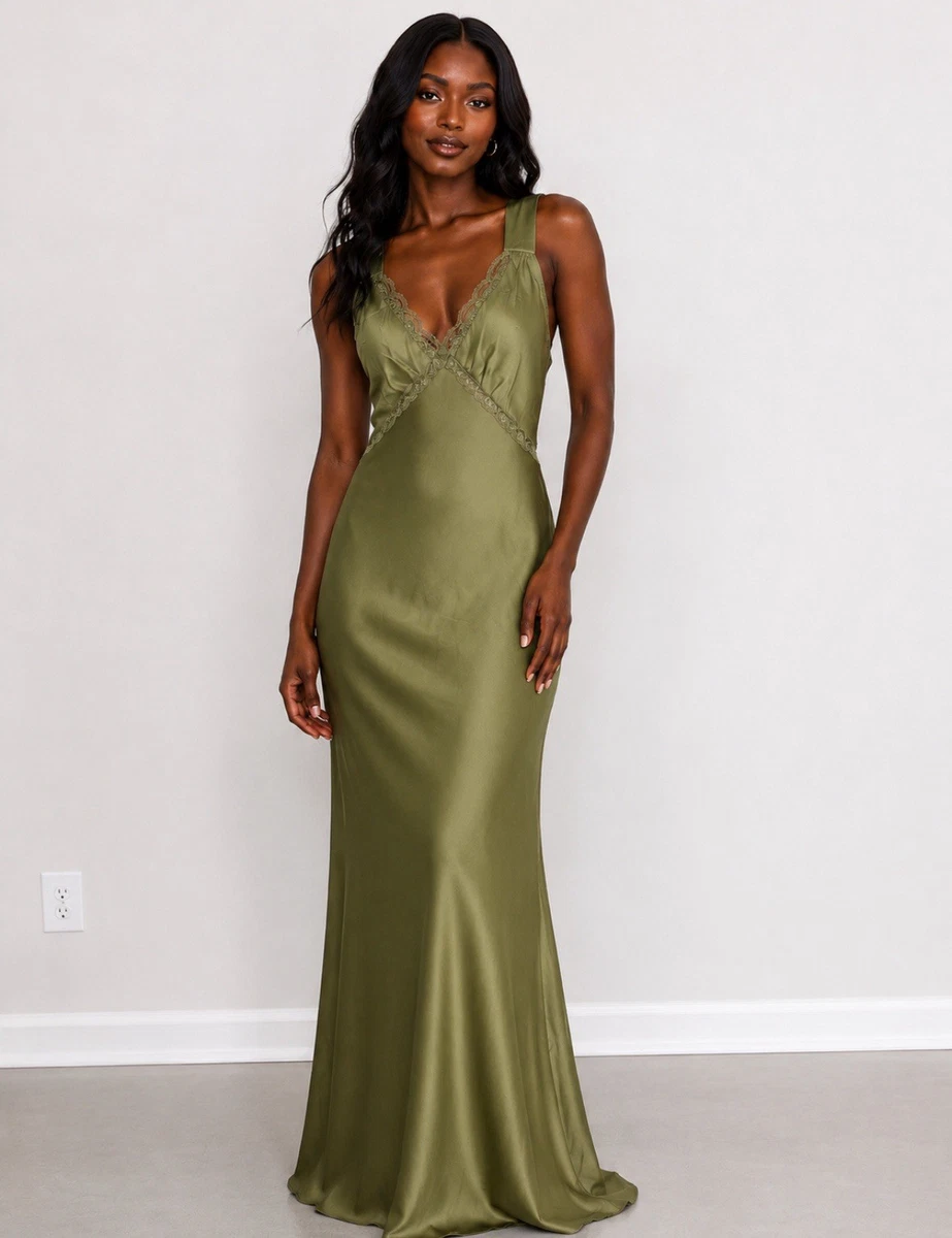 Satin Green Maxi Dresses for Women for sale | eBay Satin Green Maxi Dresses for Women for sale | eBay