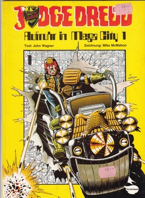 JUDGE DREDD # 1 - AUFRUHR IN MEGA CITY - Wagner / McMahon - RIJPERMAN 1982