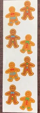 New Mrs. Grossman Scrapbooking Stickers - Gingerbread Boy - 1993