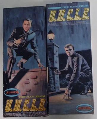 AURORA. 411-98 + 412-98. THE MAN FROM U.N.C.L.E LOT OF 2 The Man From Uncle