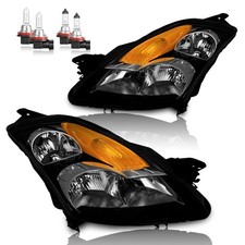 Pair Headlights For 2007-2009 Nissan Altima Sedan 4-door Headlamps Wbulbs Pair Headlights For 2007-2009 Nissan Altima Sedan 4-door Headlamps Wbulbs