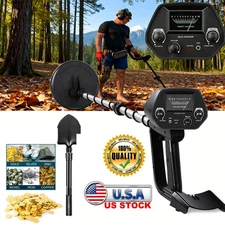 Deep Ground Metal Detector For Adults Underwater Beach Yard Waterproof Seeker US