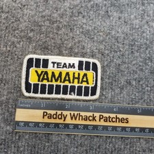 Vintage Team Yamaha Patch Motorcycle Racing ATV Stained O7a