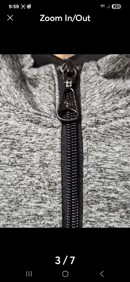 Chaqueta A3C67-052 Justice Active Gris/Negro con Cremallera con Agujeros para el Pulgar Talla 10. 9 oz Foto 3 de 4