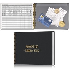 Hautoco Accounting Ledger Book For Small Business Bookkeeping Home Budget
