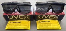LOT OF 2 UVEX S2514 Astro OTG 3001 Safety Glasses, Gray Lens, Blue Frame