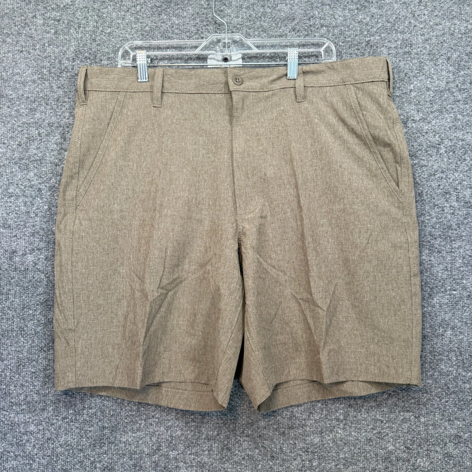 Croft & Barrow Quick Dry Shorts Mens 40 Brown Stretch Performance Golf NEW