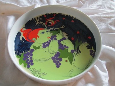 Tablett Porzellanschale  ca25cm  Bjorn Wiinbad  Artwork  Rosenthal Studio Line