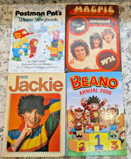 Vintage Comic strip and TV Annuals 1960 - 2010 Ideal Birth Year Gift.