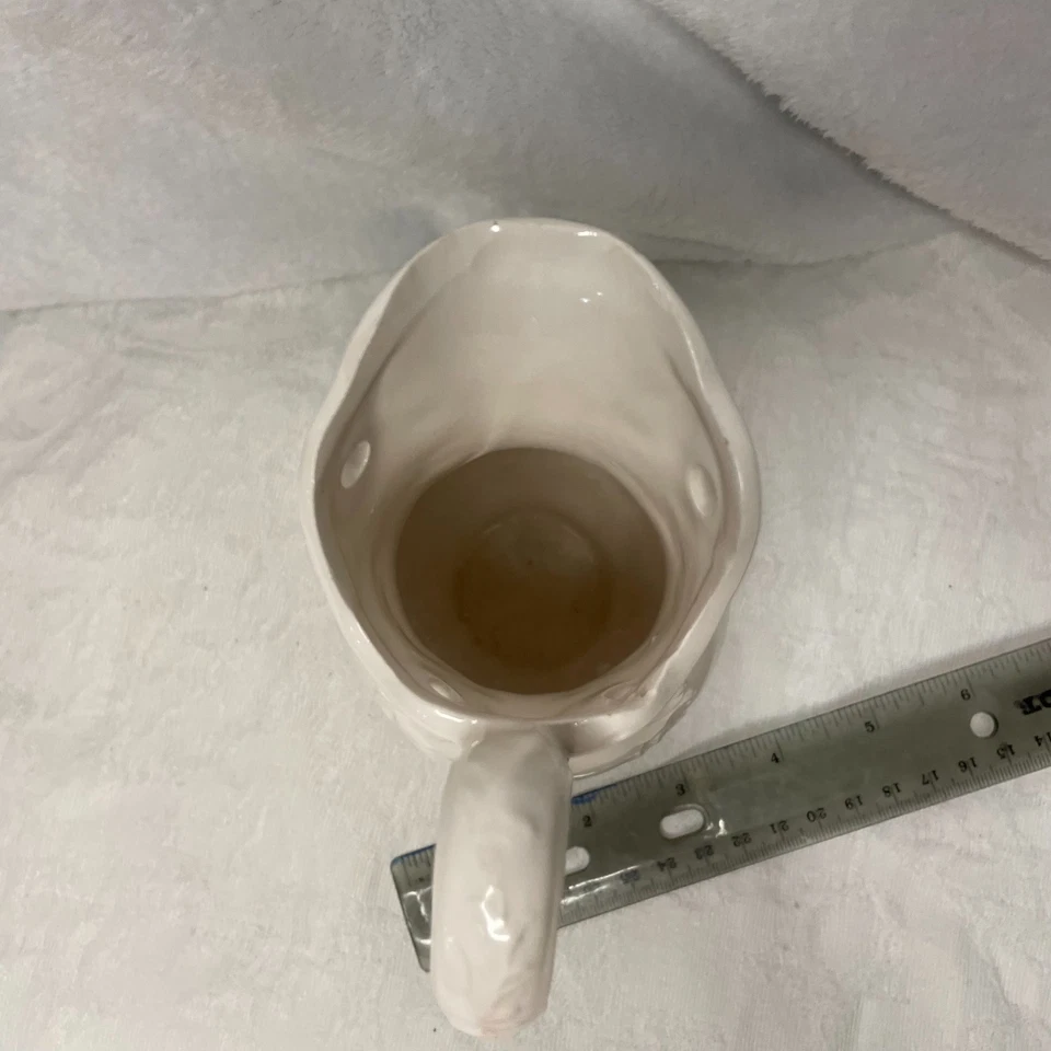 Jarra de cerámica blanca Napcoware vintage patrón provincial país francés años 60 Foto 3 de 4