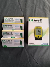 UASure II Uric Acid Meter Kit + Strips (100/75/50/25) Gout Test Tool