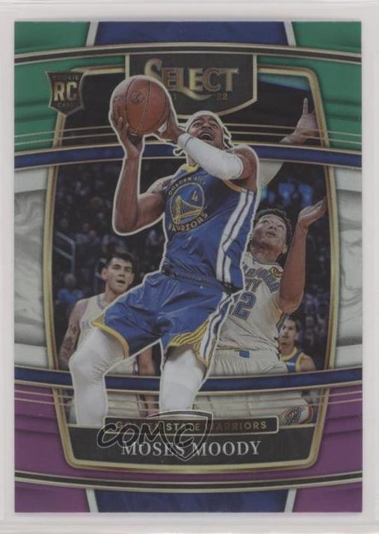 2021 Panini Select Concourse Green White Purple Prizm Moses Moody Rookie RC 0y8a