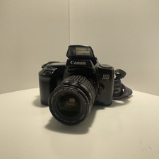 Retro Canon Eos 1000FN + Canon 35-80 mm obiettivo ad ultrasuoni 35 mm fotocamera reflex pellicola testata