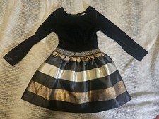 Sweet Heart Rose Dress Girls Size 4 Velvet Top Rhinestone Waist, Party, Glamour