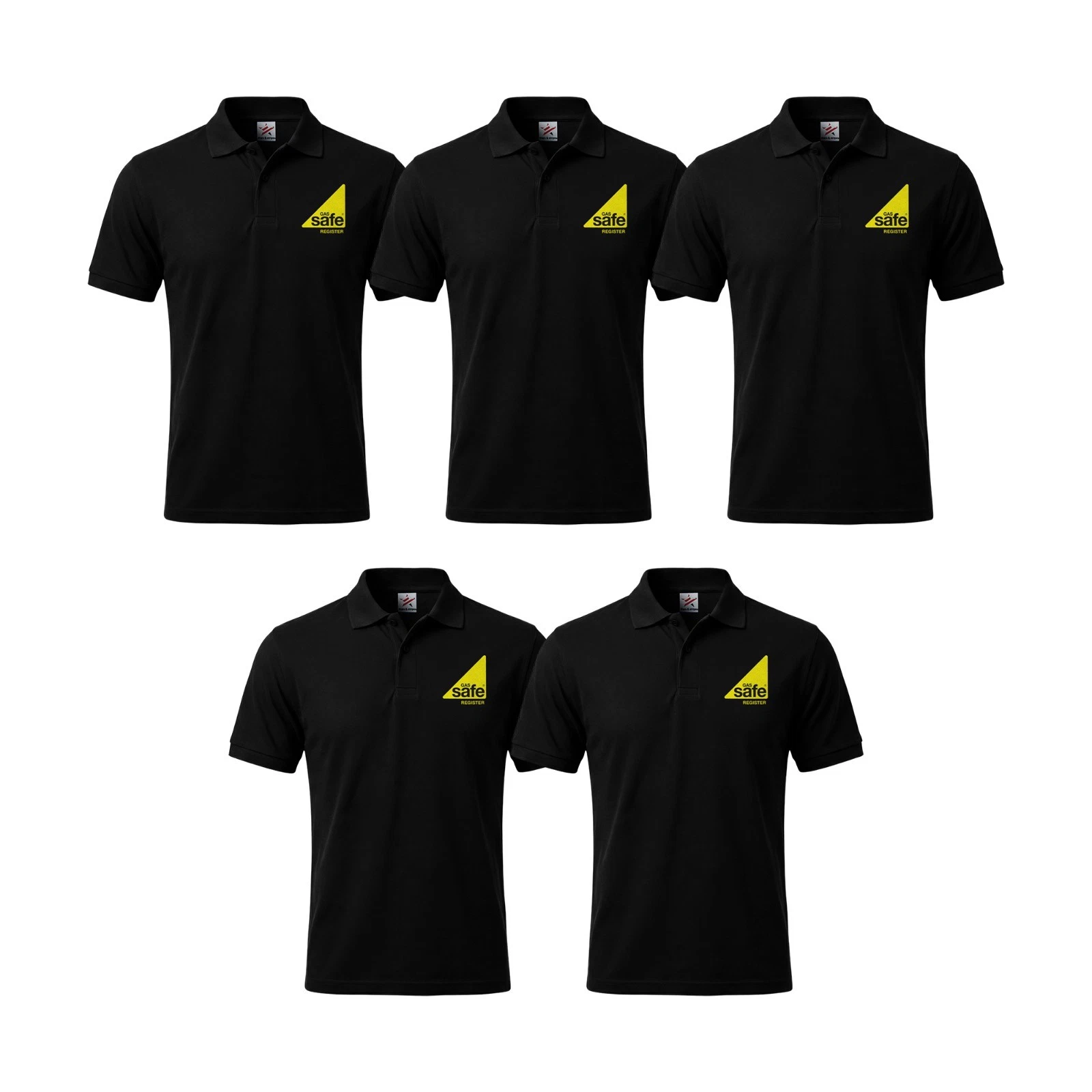 5 Pack Gas Safe Polo Shirt | Engineer Work Staff Uniform Plumber Gas Fitter Polo
Opens in a new wind