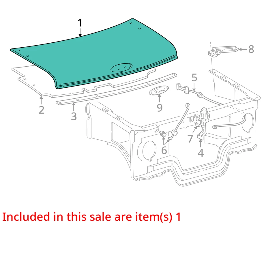 (LOCAL PICKUP ONLY) Hood Fits 03-07 FORD E150 VAN 6780219 Foto 3 de 4