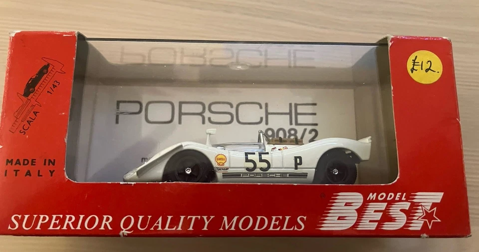Model Best 1:43 Porsche 908/2 Brands Hatch ‘69 Model (in Box) - Image 2 of 4