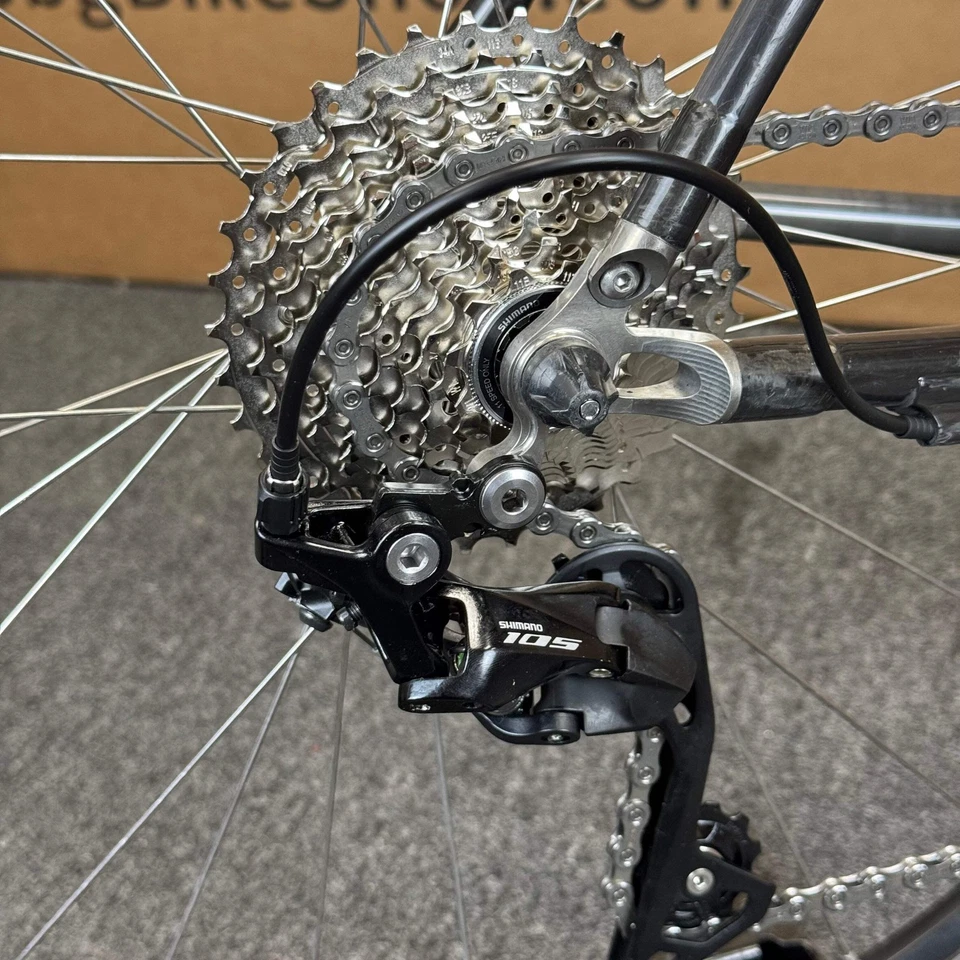 Bicicleta de carretera Parlee Z2 usada, 11 velocidades Shimano 105, fibra de carbono-2006, 54 cm Foto 4 de 4