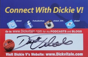 Dick Vitale HOF ESPN NCAA Broadcaster Signed 4x6 Photo