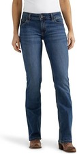 Wrangler Women's Western Mid Rise Stretch Boot Cut Jean 1009MWZHK