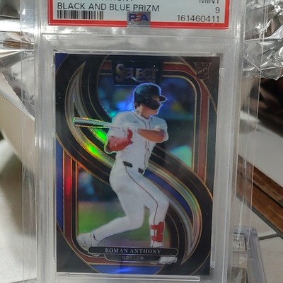 Panini 2025 Select Roman Anthony #192 Purple Prizm Rookie PSA 9 Boston /75