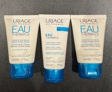 (3) Uriage Water Hand Cream 50ml Hydration Protects Softens Dry Skin Moisturizer