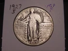 1927-S STANDING LIBERTY QUARTER VG + F FREE SHIPPING