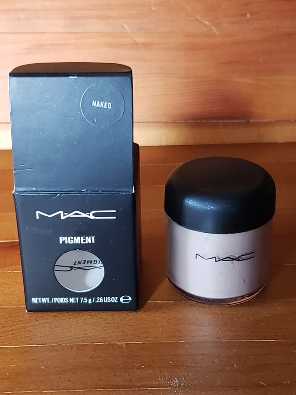 MAC Pigment NAKED New HTF Rare 26 oz / 7.5 g Shimmer Glitter Glow Eyeshadow NIB