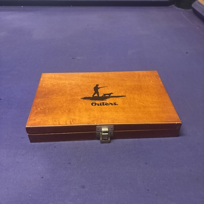 #ad #ad outers gun cleaning kit wooden box Complete $20.00